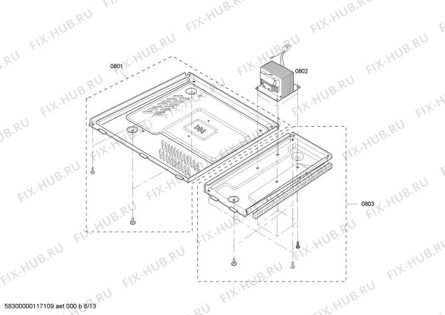 Схема №3 MT27BB Trim Kit с изображением Рамка для плиты (духовки) Bosch 00368497