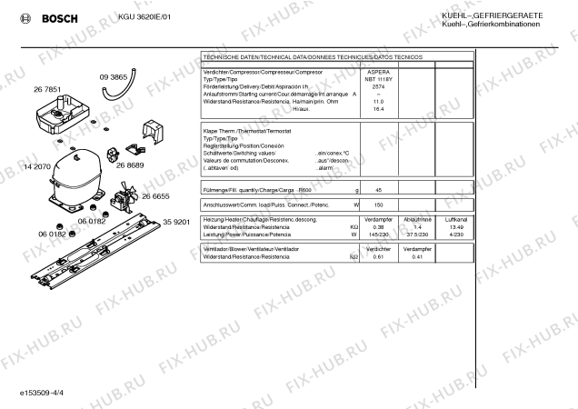 Взрыв-схема холодильника Bosch KGU3620IE - Схема узла 04