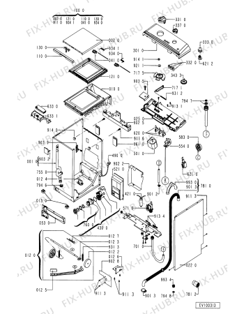 Схема №1 AWF 860/IG с изображением Декоративная панель для стиралки Whirlpool 481945328206