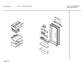 Схема №2 KI4AE17 Z81240I с изображением Дверь для холодильной камеры Siemens 00235616