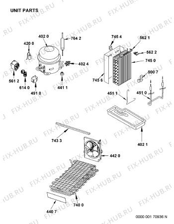 Схема №2 MSZ 826 DF/HA 57219 с изображением Корпусная деталь для холодильной камеры Whirlpool 481244229342