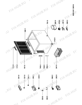 Схема №1 PLC218W (F090668) с изображением Наставление для холодильной камеры Indesit C00346963