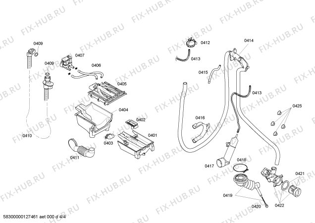 Схема №3 WIS28440 Logixx 7 Sensitive с изображением Силовой модуль для стиралки Siemens 00669229