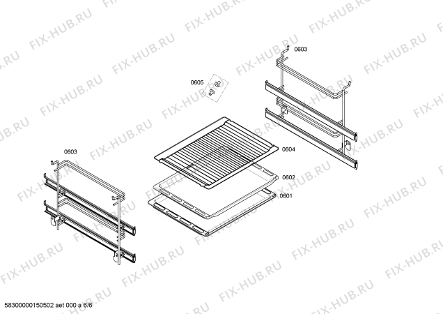 Схема №2 HB33U550S с изображением Крышка для плиты (духовки) Bosch 00470885