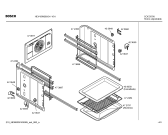 Схема №1 HEV43W360 с изображением Передняя часть корпуса для духового шкафа Bosch 00442445