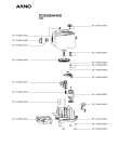 Схема №1 DO2028BR/4G0 с изображением Винт (гайка) для кухонного комбайна Seb FS-9100014046