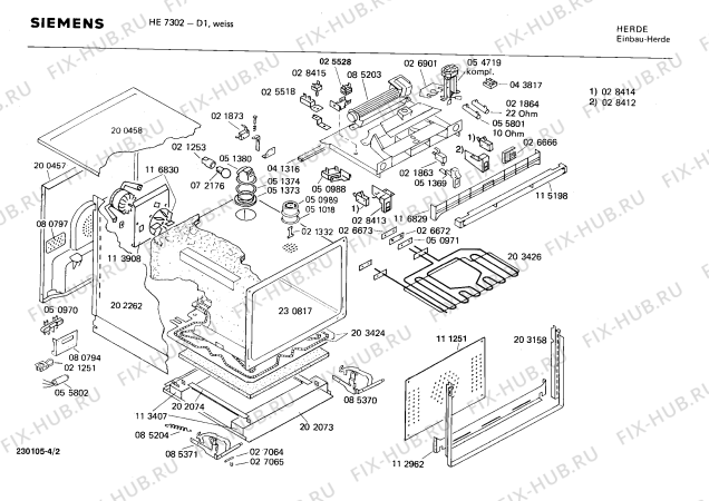 Схема №2 HE7500 с изображением Кулинарная книга для электропечи Siemens 00512862