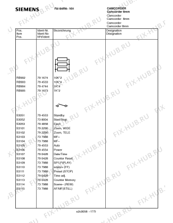 Схема №4 FA184R6 с изображением Интегрированный контур для плиты (духовки) Siemens 00794775