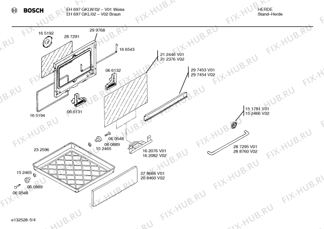 Схема №3 EH697GKL с изображением Стеклокерамика для плиты (духовки) Bosch 00234372