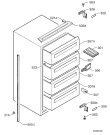 Схема №1 AG888 59 с изображением Ящик (корзина) для холодильной камеры Aeg 2275045546