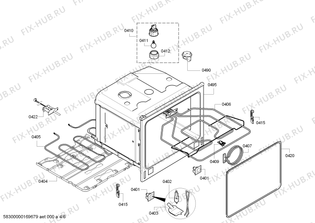 Схема №2 E16I64N3 Mega EI 1664 N с изображением Панель управления для плиты (духовки) Bosch 00744988