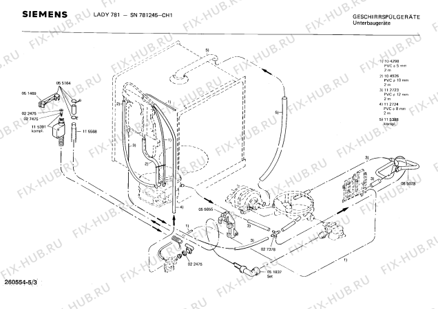 Схема №1 0730101654 S610 с изображением Планка для посудомойки Bosch 00113538