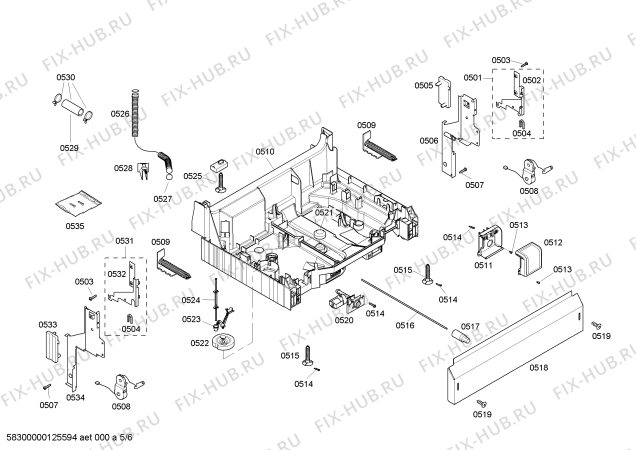 Схема №3 SHX33M06UC с изображением Программатор для посудомоечной машины Bosch 00665207