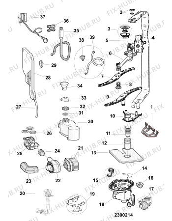 Схема №2 BCBO3T121PI (F102577) с изображением Накладка на панель управления для посудомойки Indesit C00503064