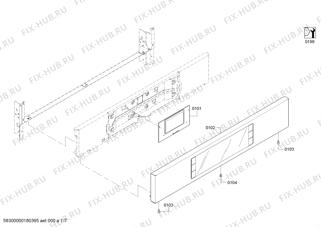 Схема №5 PSO301M Thermador с изображением Кабель для духового шкафа Bosch 00630250