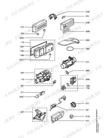 Взрыв-схема посудомоечной машины Electrolux ESF6270X - Схема узла Electrical equipment 268