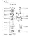 Схема №2 FP735127/700 с изображением Элемент корпуса для кухонного измельчителя Moulinex MS-0679010