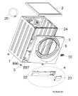Схема №2 AWG/BM 7081 S с изображением Фиксатор для стиралки Whirlpool 482000098877