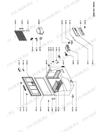 Схема №1 WCN113 (F090714) с изображением Руководство для холодильной камеры Indesit C00354836