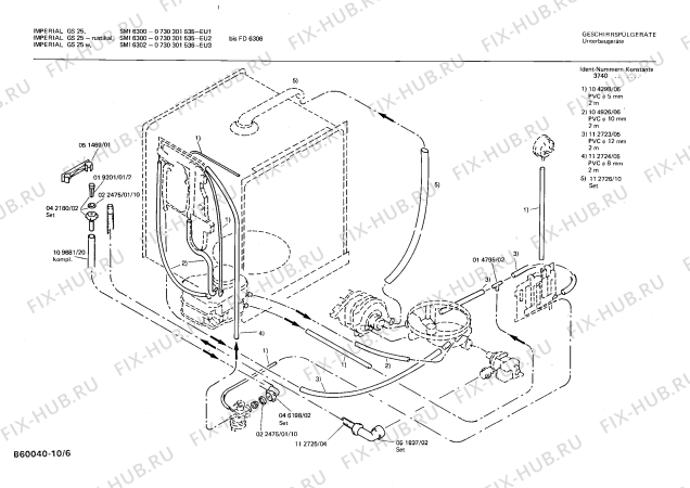Схема №3 0730301551 GS25RA с изображением Панель для посудомоечной машины Bosch 00113599