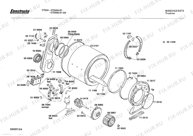 Схема №3 CT2550 с изображением Индикатор для электросушки Bosch 00028331