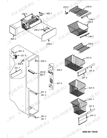 Схема №2 KSN 7070/A-IN с изображением Обшивка для холодильника Whirlpool 481246049573