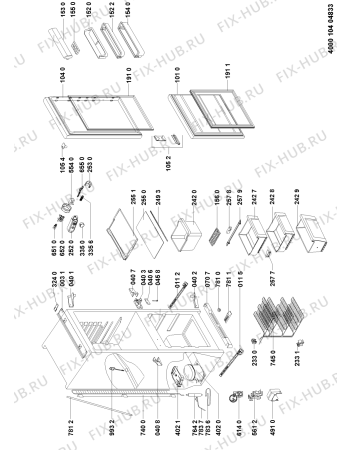 Схема №1 FW870IN2 (F090473) с изображением Наставление для холодильной камеры Indesit C00355399