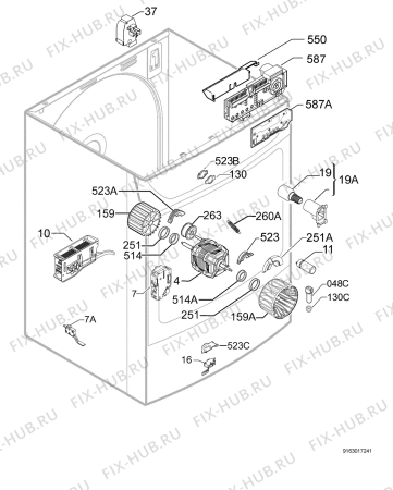 Взрыв-схема сушильной машины Zanker 357_987_00 - Схема узла Electrical equipment 268