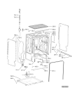 Схема №2 ADPS 5540 B с изображением Обшивка для посудомойки Whirlpool 480140102698