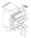 Схема №1 S1583TK8 с изображением Полка для холодильной камеры Aeg 2251185233