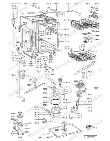 Схема №1 GSI 5411 WS с изображением Обшивка для посудомоечной машины Whirlpool 481245372826