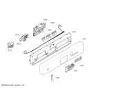 Схема №1 SGU46M45EU с изображением Передняя панель для посудомойки Bosch 00449518