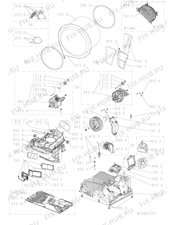 Схема №3 AHIC 893 с изображением Блок управления для стиралки Whirlpool 481010728468