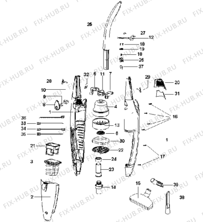 Схема №1 VCE 1500 EAB(126996, E3620) с изображением Всякое для составляющей Gorenje 130850