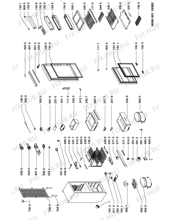 Схема №1 ART 835-2/G/R с изображением Дверка для холодильника Whirlpool 481931039314