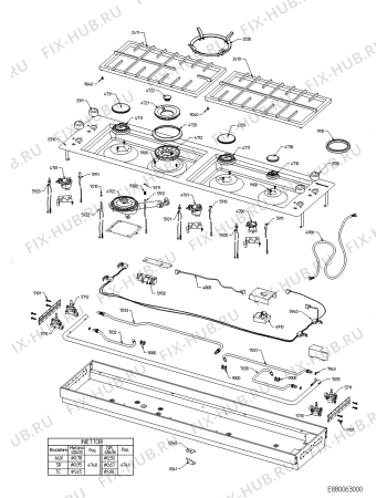 Схема №1 KHDS 1160/I с изображением Клавиша для плиты (духовки) Whirlpool 480121100371