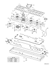 Схема №1 KHDS 1160/I с изображением Клавиша для плиты (духовки) Whirlpool 480121100371