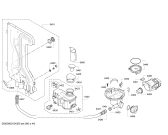 Схема №2 SMS50E52EU с изображением Передняя панель для посудомоечной машины Bosch 00677545