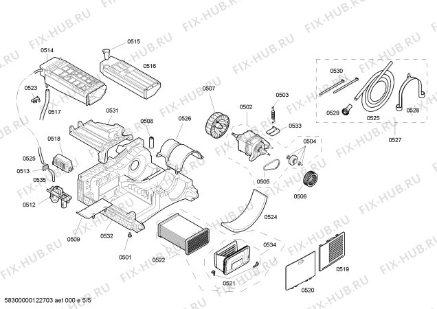 Схема №1 WTE8430SGB с изображением Ручка для сушилки Bosch 00640170