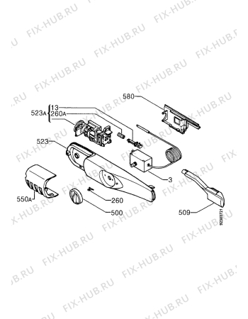 Взрыв-схема холодильника Zanussi ZFC2405 - Схема узла Electrical equipment