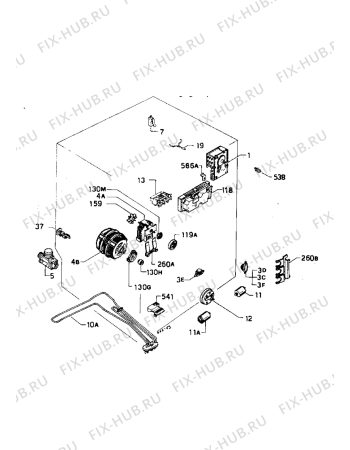 Взрыв-схема посудомоечной машины Zanussi ZW1520 - Схема узла Electrical equipment