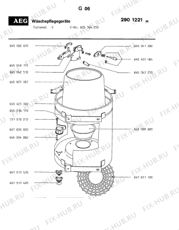 Взрыв-схема посудомоечной машины Aeg 605364255 - Схема узла Section5
