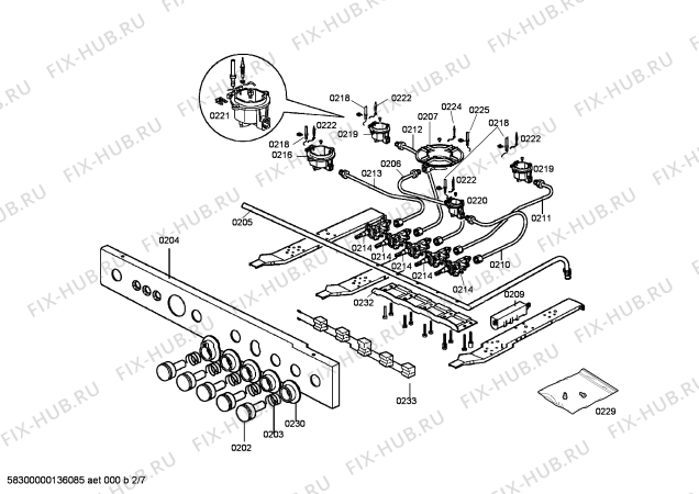 Схема №3 HG19651NE с изображением Противень для плиты (духовки) Siemens 00682415