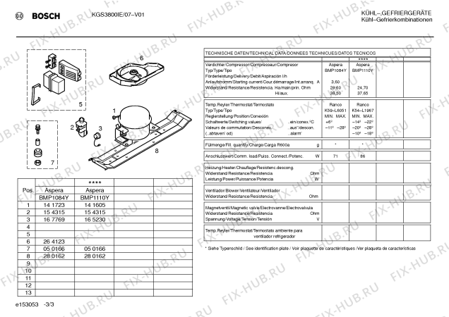 Схема №2 KGV2820 с изображением Крышка для холодильника Bosch 00263884