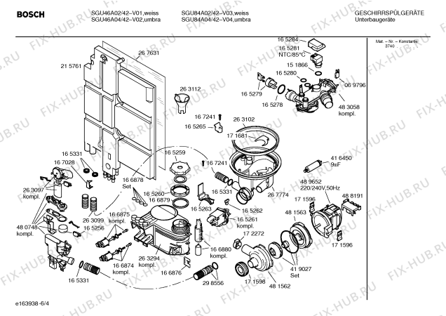 Схема №2 SE34A462 с изображением Краткая инструкция для посудомоечной машины Bosch 00584559
