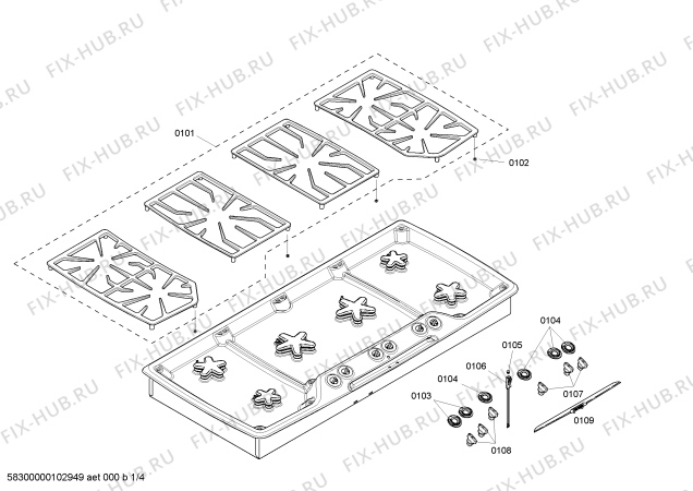 Схема №2 SGSX456CS с изображением Кабель для плиты (духовки) Bosch 00189117