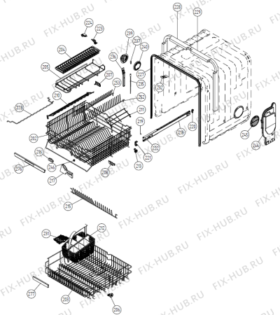 Взрыв-схема посудомоечной машины Asko D3152 NO   -White SI (336868, DW20.5) - Схема узла 02