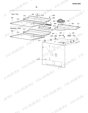 Схема №2 BKH 8602 WEISS с изображением Панель для духового шкафа Whirlpool 482000018458