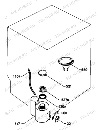 Взрыв-схема посудомоечной машины Castor C604D - Схема узла Water softener 066