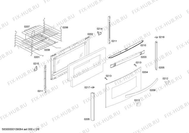 Взрыв-схема плиты (духовки) Continental FEK47W30E9 LM/F3 II ALUMINIO EMB CKD - Схема узла 02